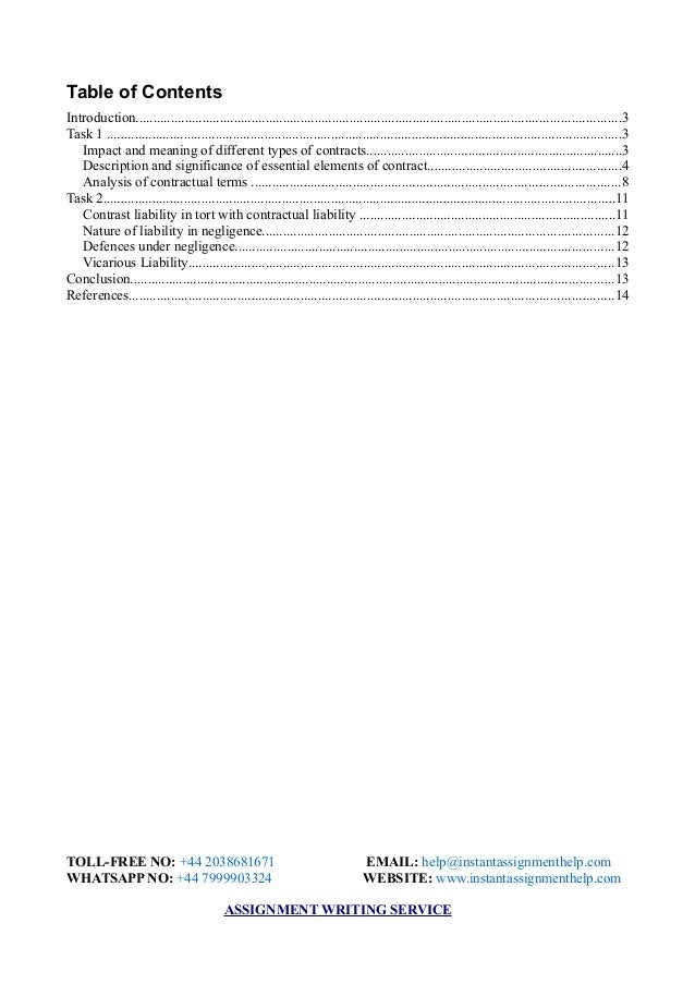 Assignment services