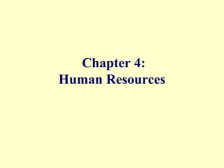 Chapter 4: Human Resources 