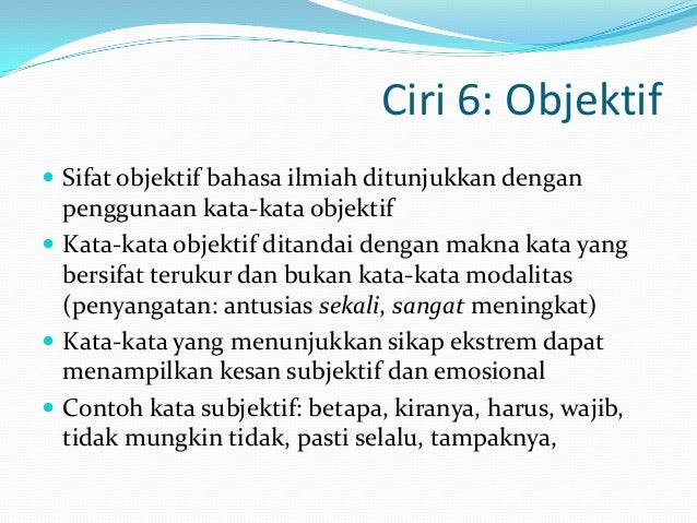 Aspek kebahasaan artikel ilmiah