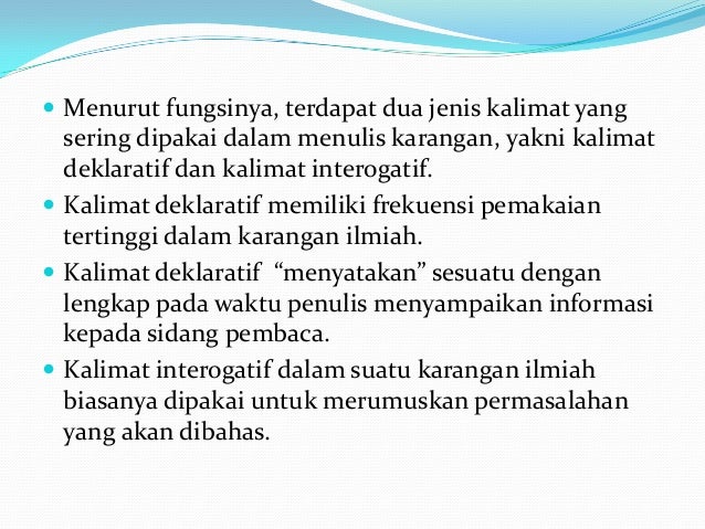Aspek kebahasaan artikel ilmiah
