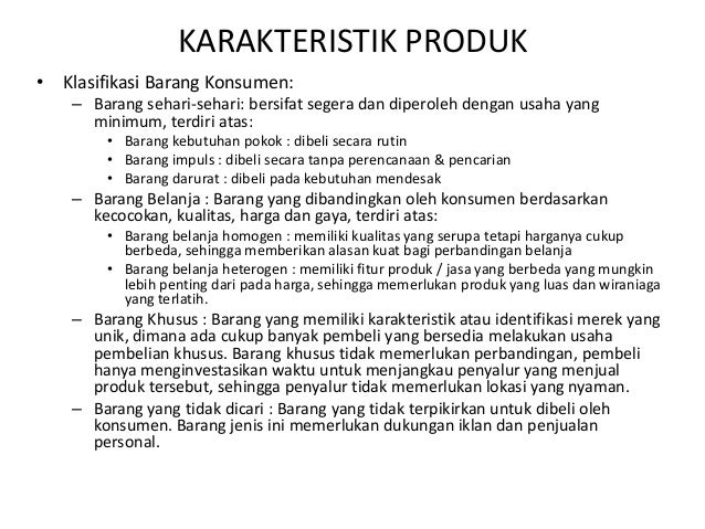 Hasil gambar untuk karakteristik produk