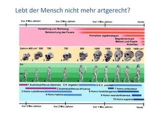 Lebt der Mensch nicht mehr artgerecht?
 