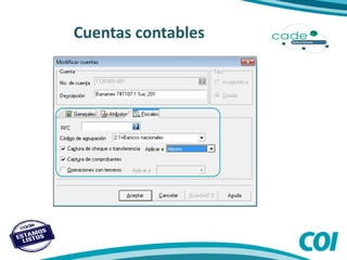 Cuentas contables
 