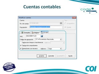 Cuentas contables
 