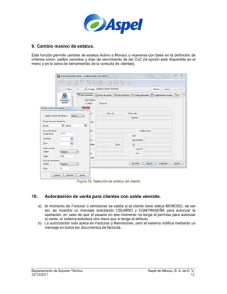 Aspel sae 5.0 nuevas funciones y características | PDF