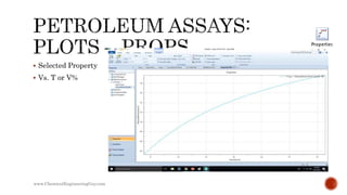 Aspen HYSYS - Petroleum Assays and Oil Characterization (Slideshare) | PPTX