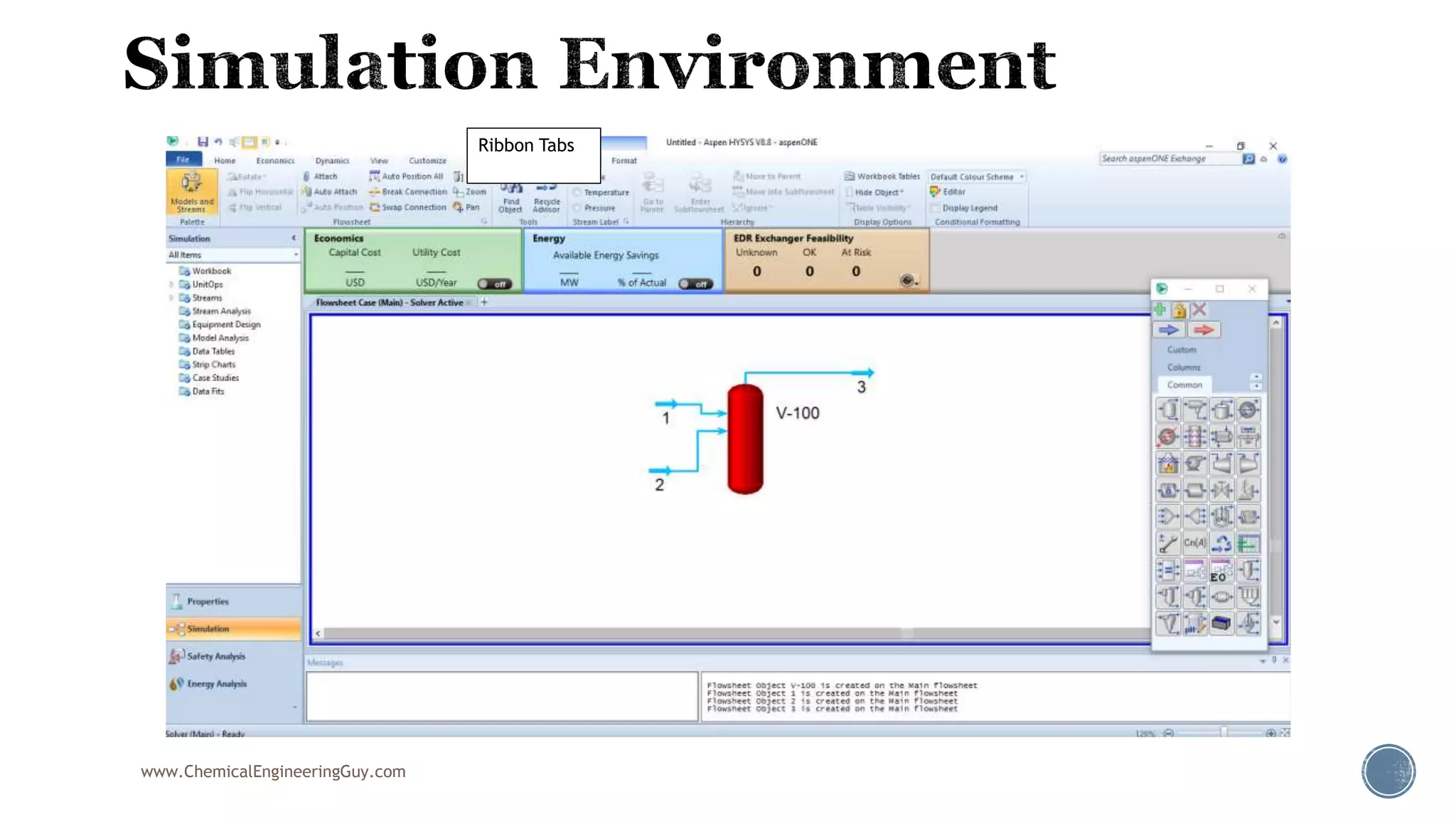 www.ChemicalEngineeringGuy.com
Ribbon Tabs
 