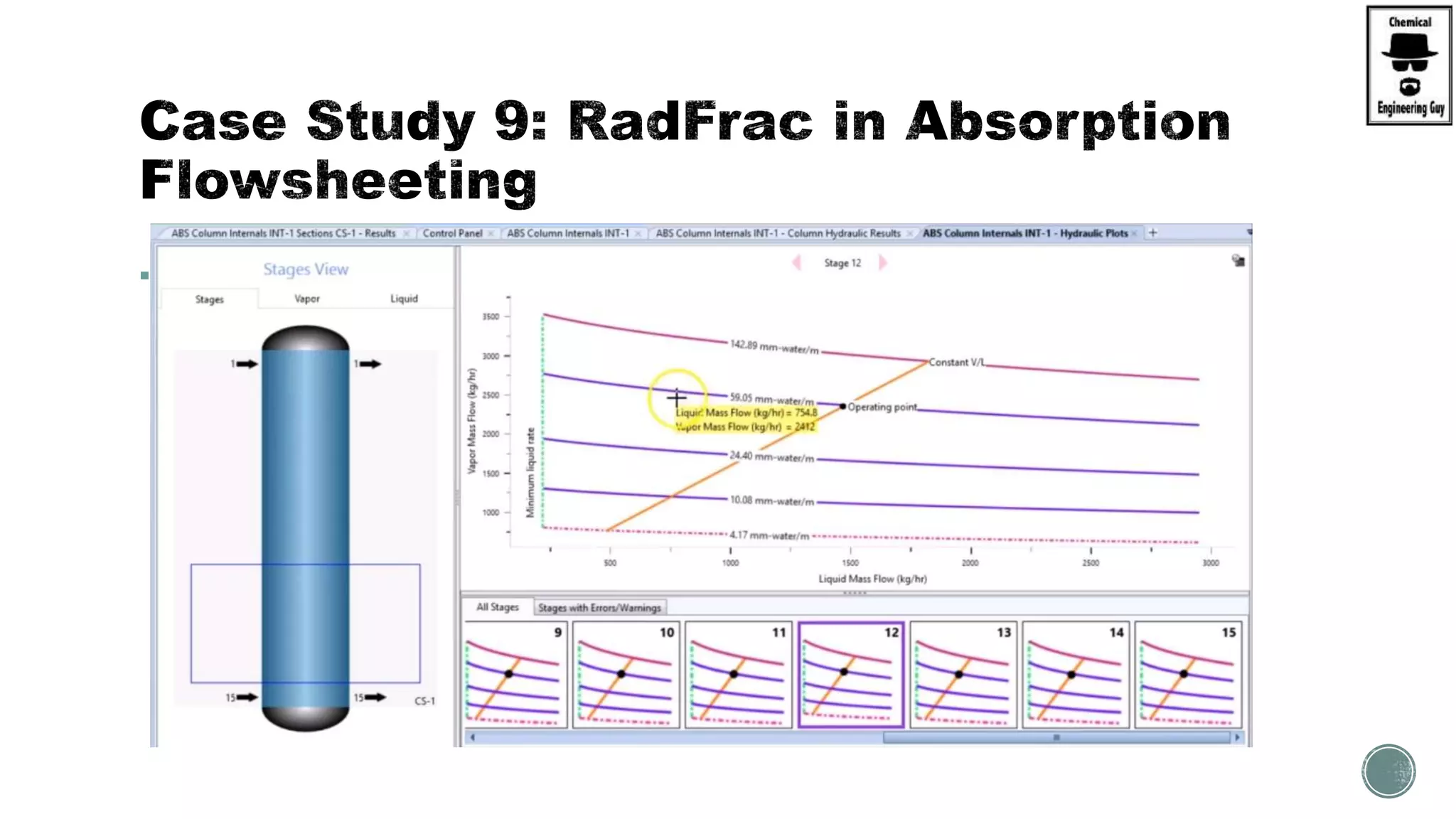  (D) Change from Tray Columns to Packed Column, verify Results
 Select BETA-Rings
 Metallic No. 2
 