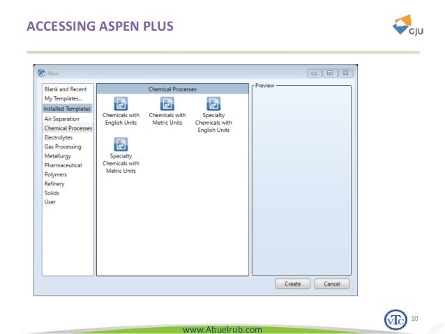 Aspen plus introduction