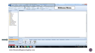 Ribbons/Menu
www.ChemicalEngineeringGuy.com
 