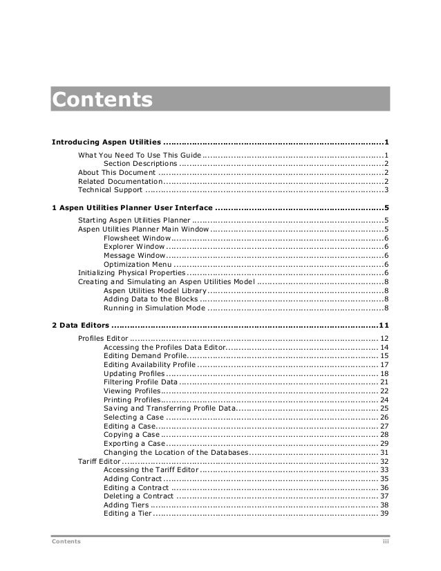 Aspen utilities user guide v7 2