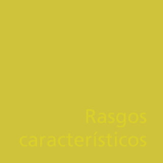 Rasgos
característicos
 