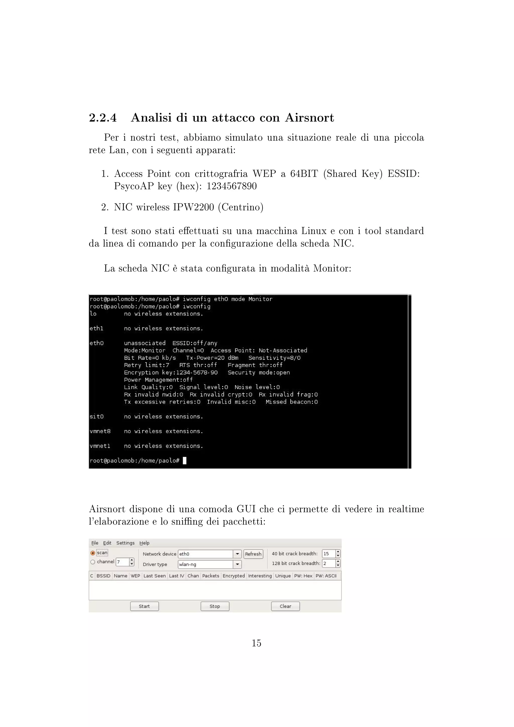 Aspetti di sicurezza dei protocolli Wireless
