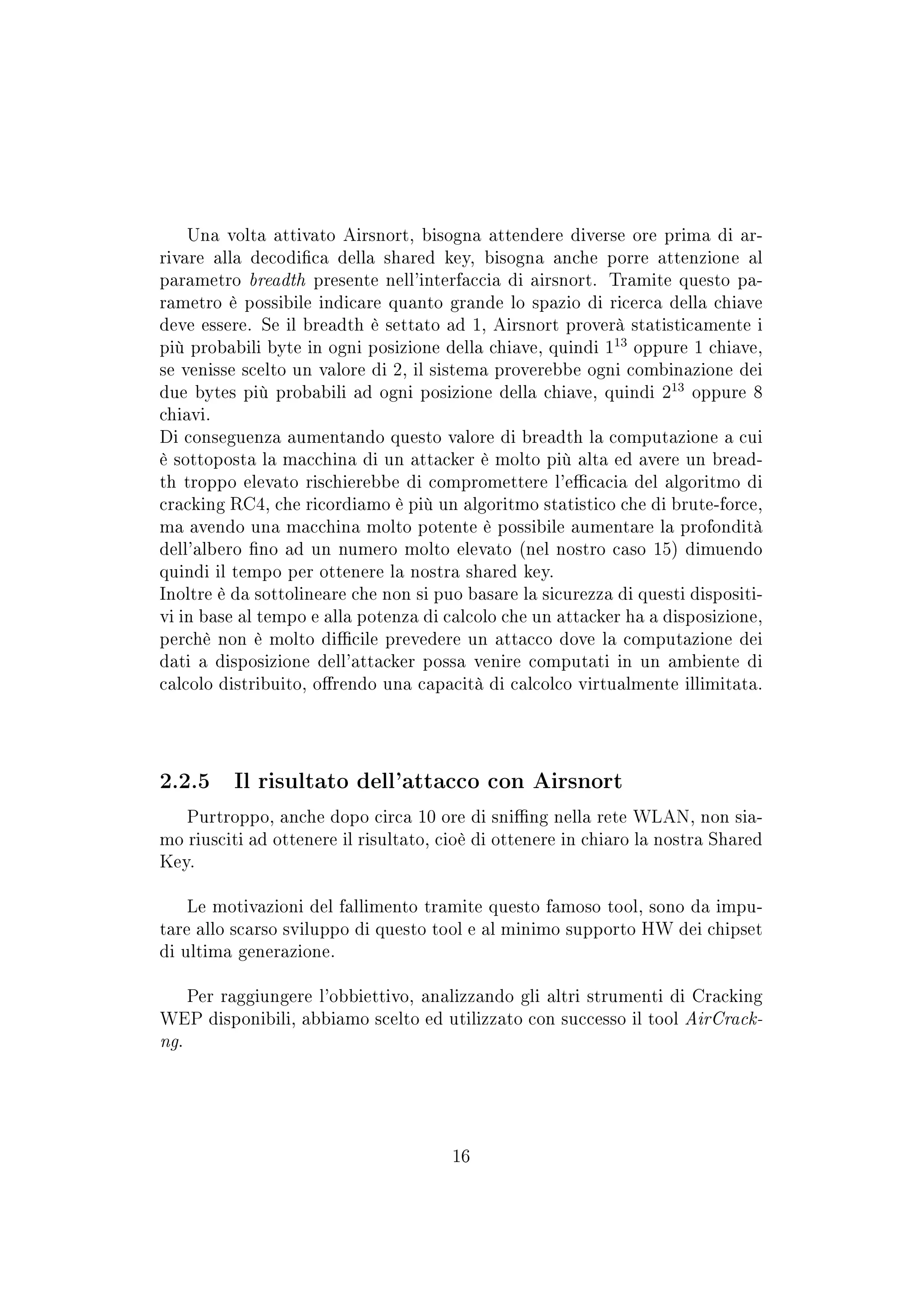 Aspetti di sicurezza dei protocolli Wireless