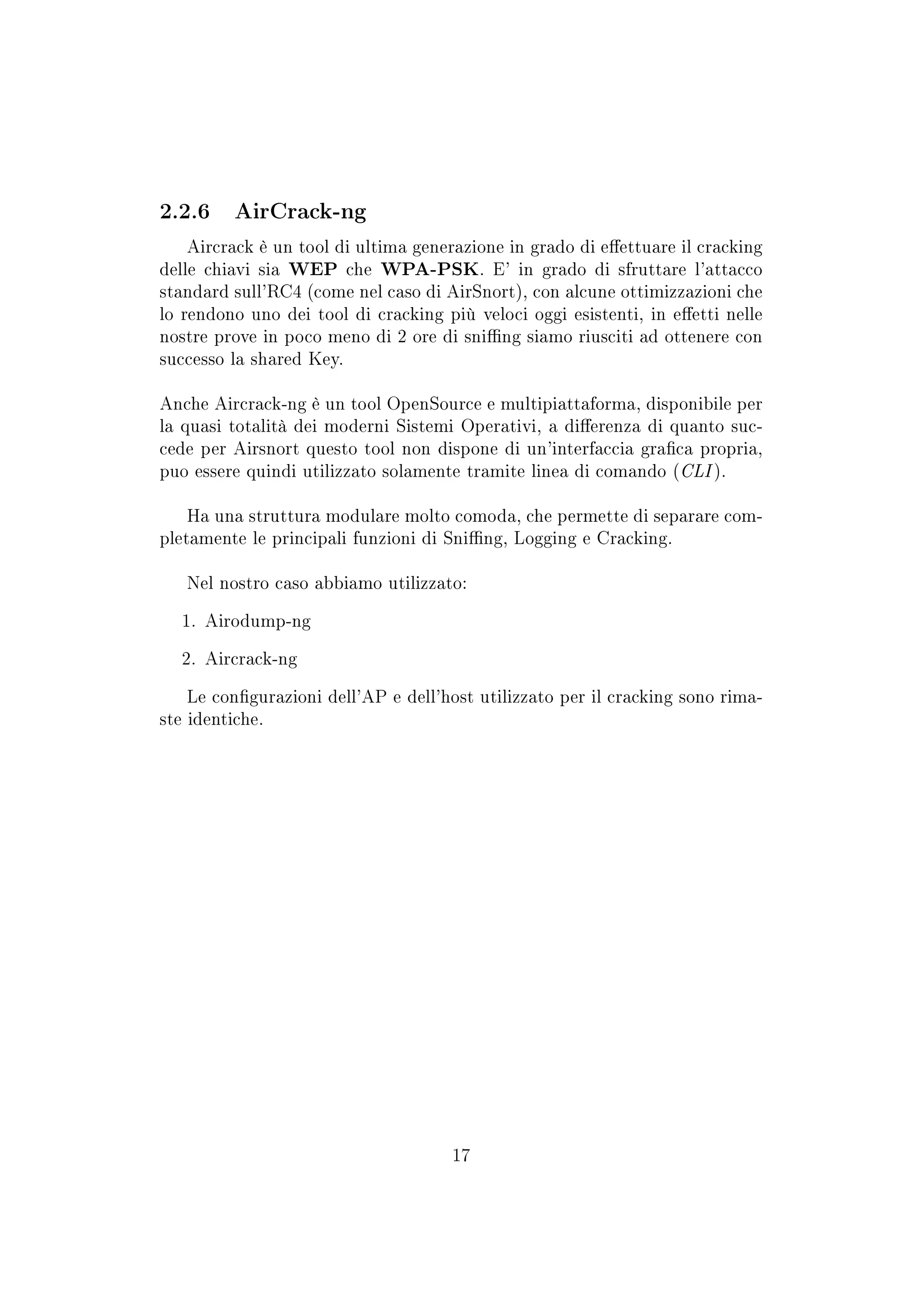 Aspetti di sicurezza dei protocolli Wireless