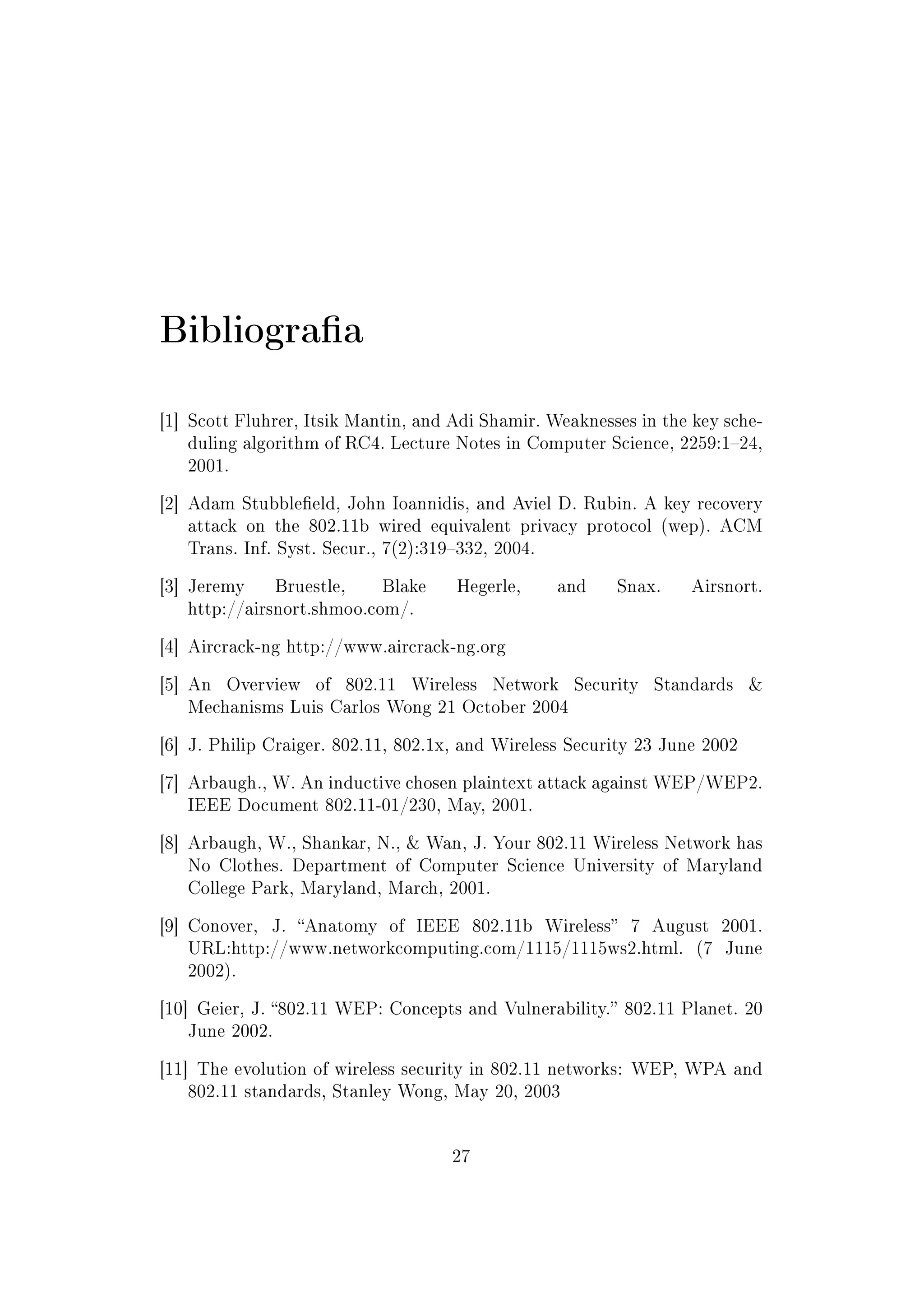 Aspetti di sicurezza dei protocolli Wireless