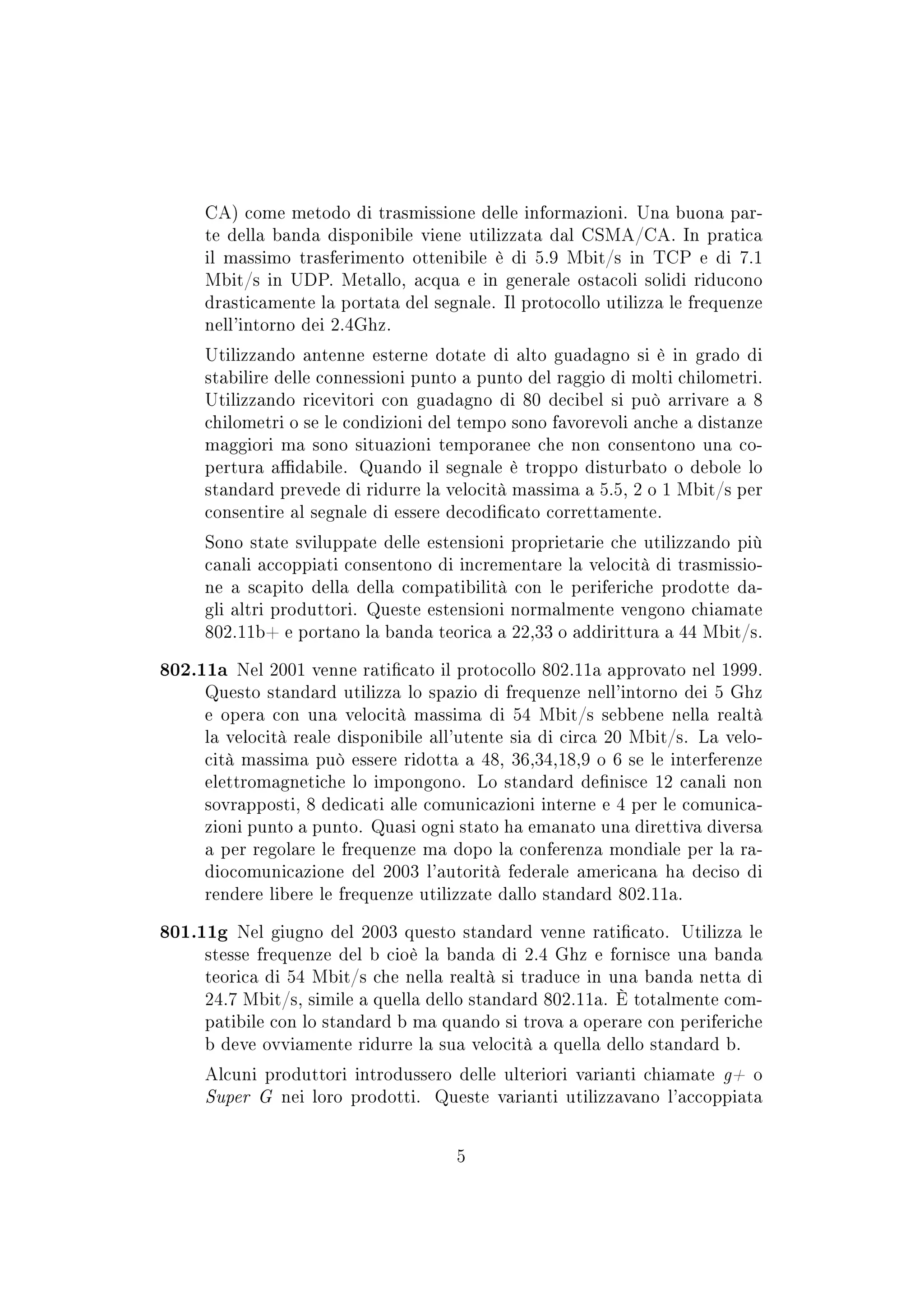 Aspetti di sicurezza dei protocolli Wireless