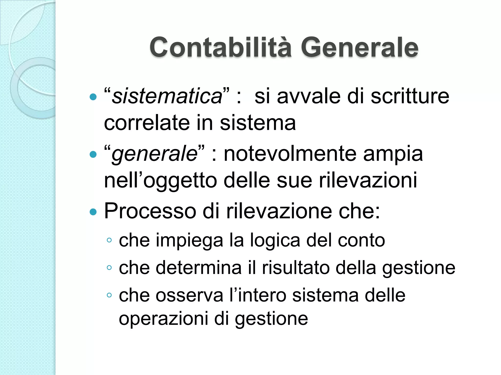 Elementi Di Contabilità Nelle Università Pdf Aspetti generali | PPT