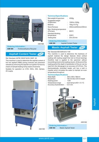 Asphalt testing range | PDF