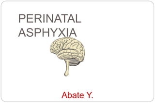 PERINATAL
ASPHYXIA
Abate Y.
 