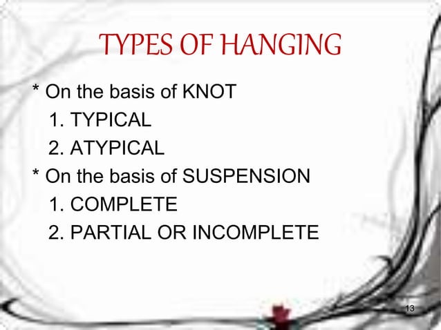 Hanging Injury Algorithm asphyxia forensic medicine heakth care crime scene | PPT | Death ...