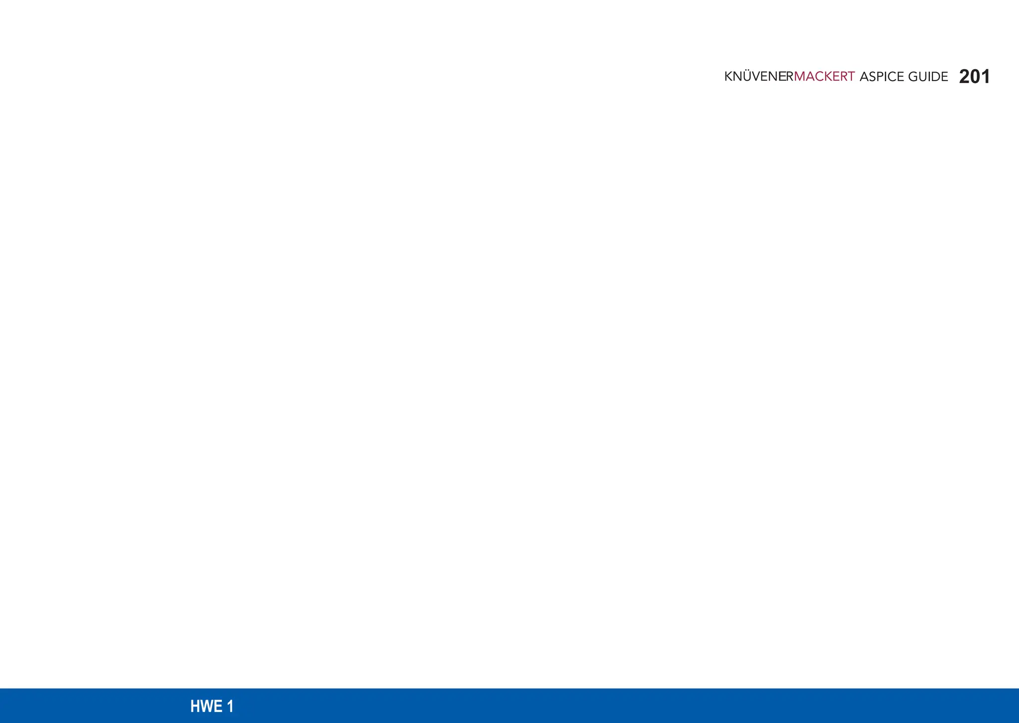 201
ASPICE GUIDE
HWE 1
 