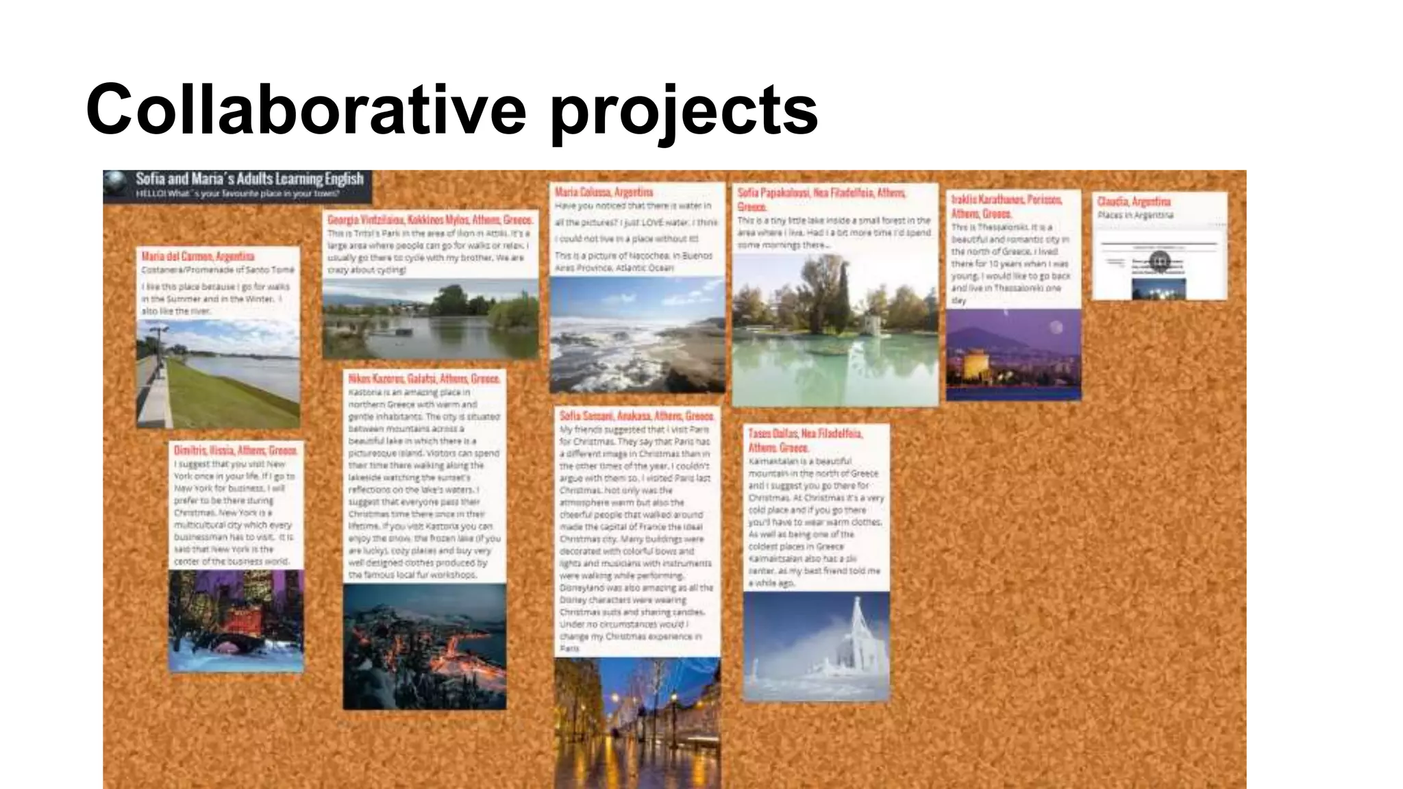 Collaborative projects
 