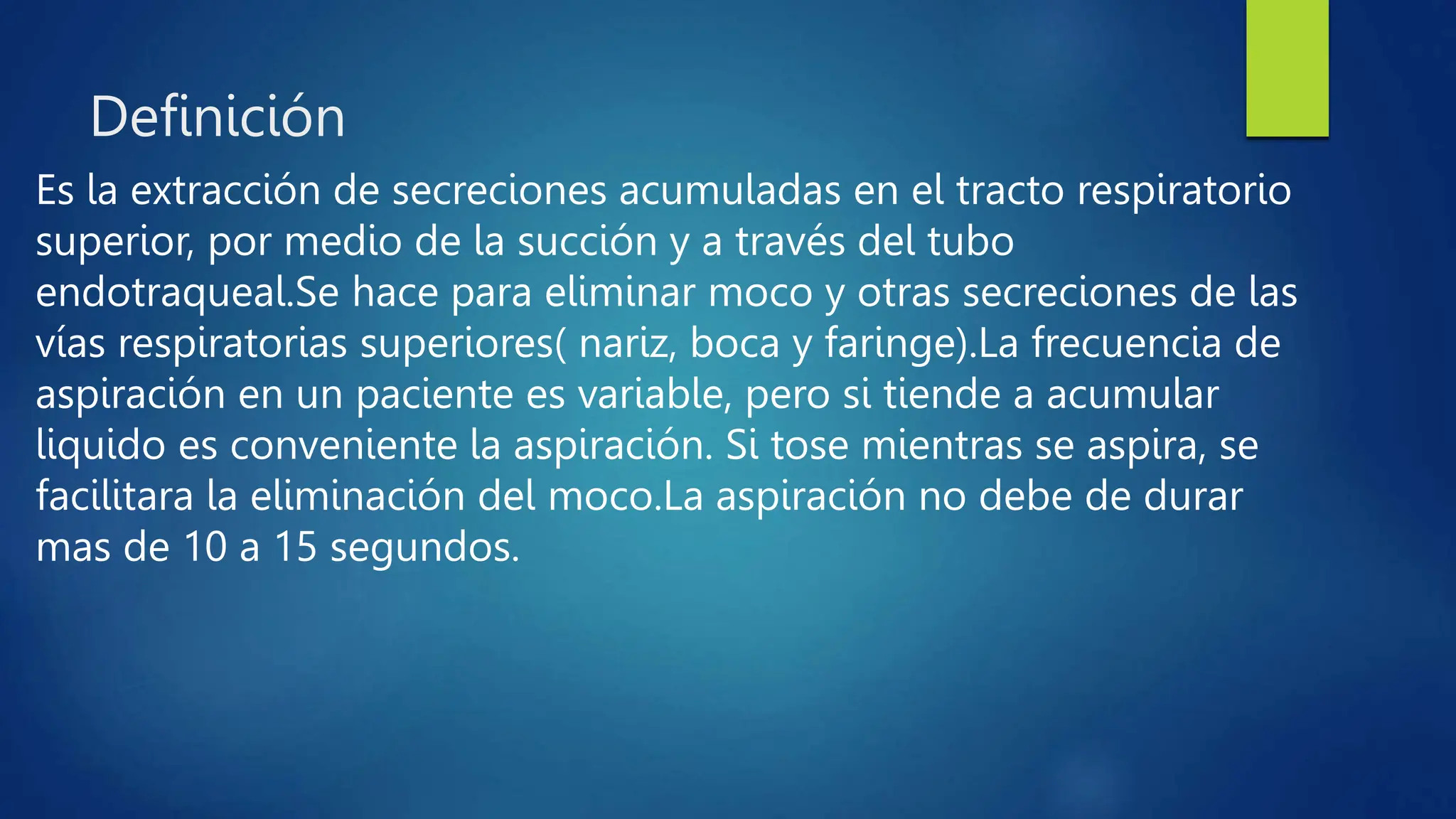 ASPIRACIÓN DE SECRECIONES para el personal de la salud | PPTX