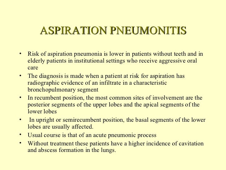 Aspiration Pneumonia