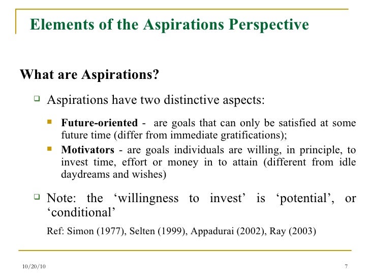 Aspirations Failure and WellBeing in Ethiopia