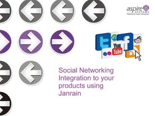 Social Networking Integration to your products using Janrain 
