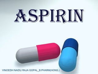 ASPIRIN VINOEDH NAIDU RAJA GOPAL_B.PHARM(HONS.) 