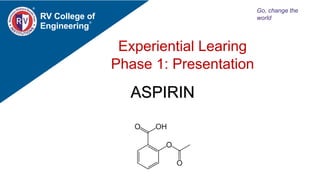Experiential Learing
Phase 1: Presentation
RV College of
Engineering
Go, change the
world
ASPIRIN
 