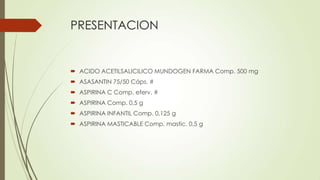 Aspirina | PPTX