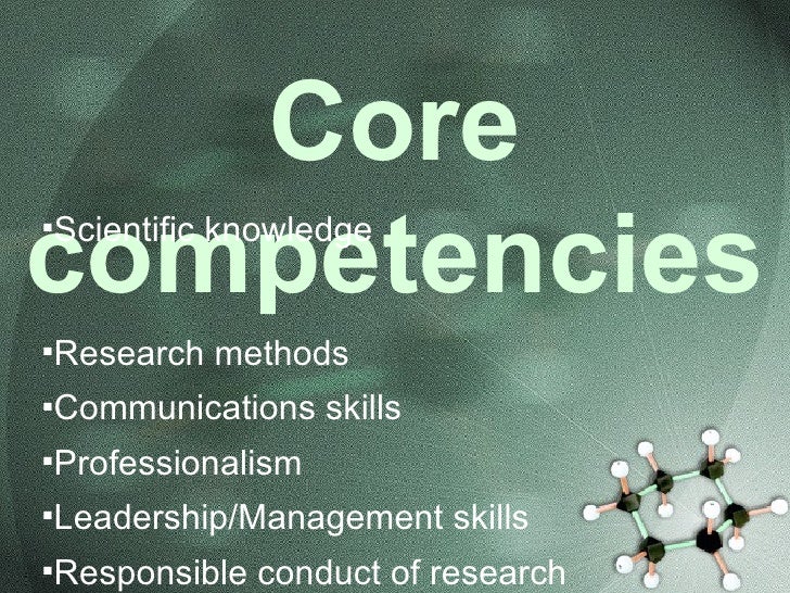 Aspiring Scientist And Core Competencies