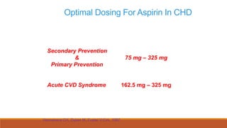 Aspirin in the primary and secondary prevention of vascular diseases ...