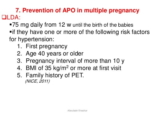 4 baby aspirin dose pregnancy