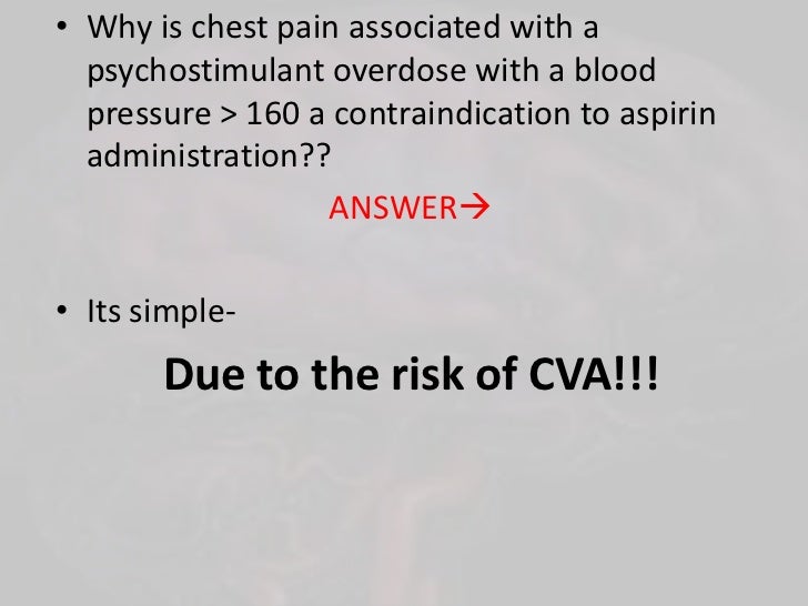 Aspirin & psychostimulant overdose with