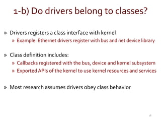 Understanding Modern Device Drivers | PPTX