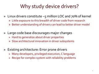 Understanding Modern Device Drivers | PPTX