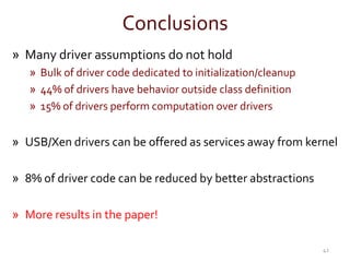 Understanding Modern Device Drivers | PPTX