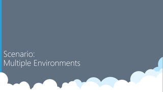 Scenario:
Multiple Environments
 