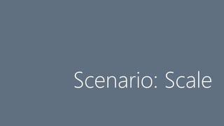 Scenario: Scale
 