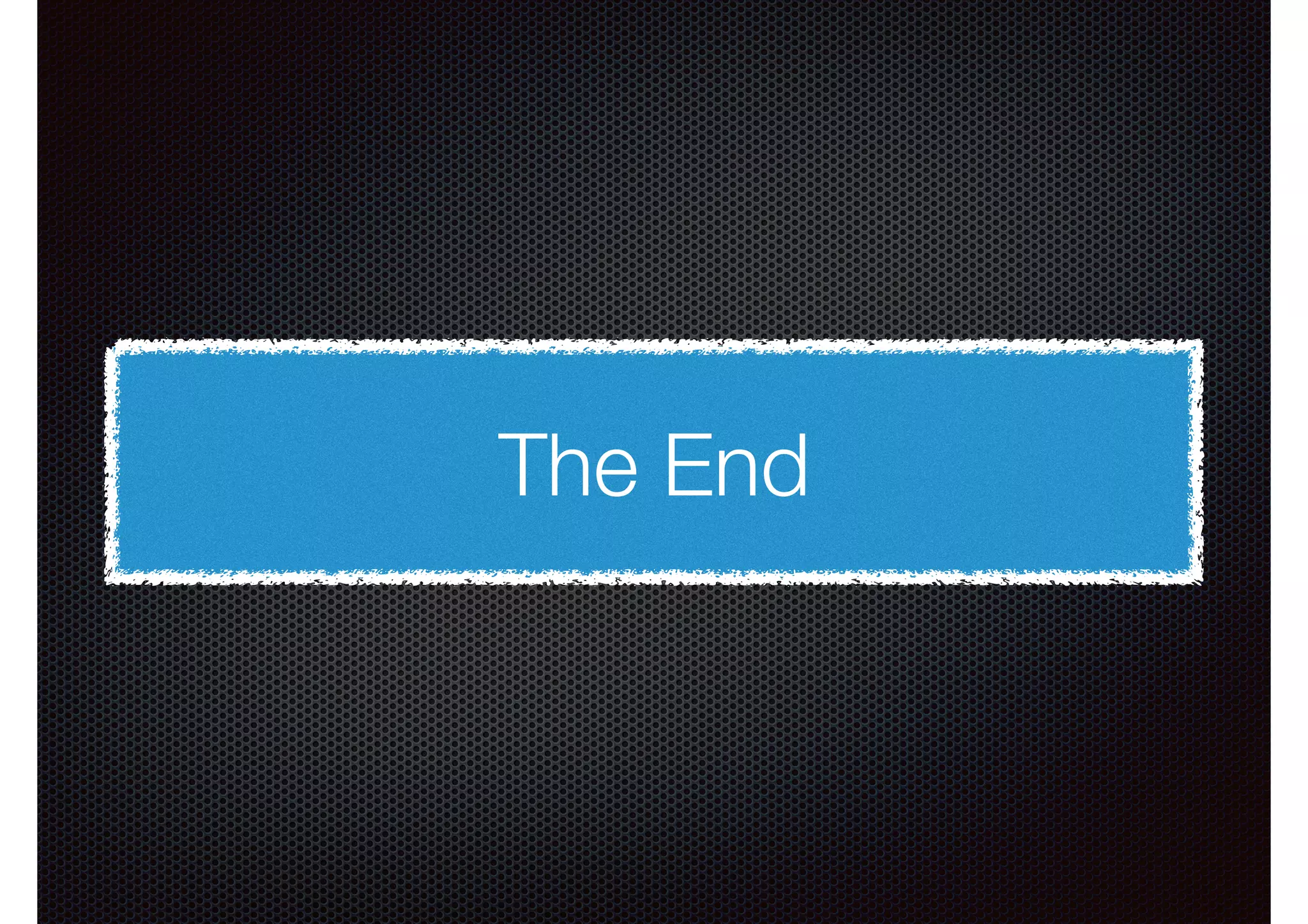 The End 