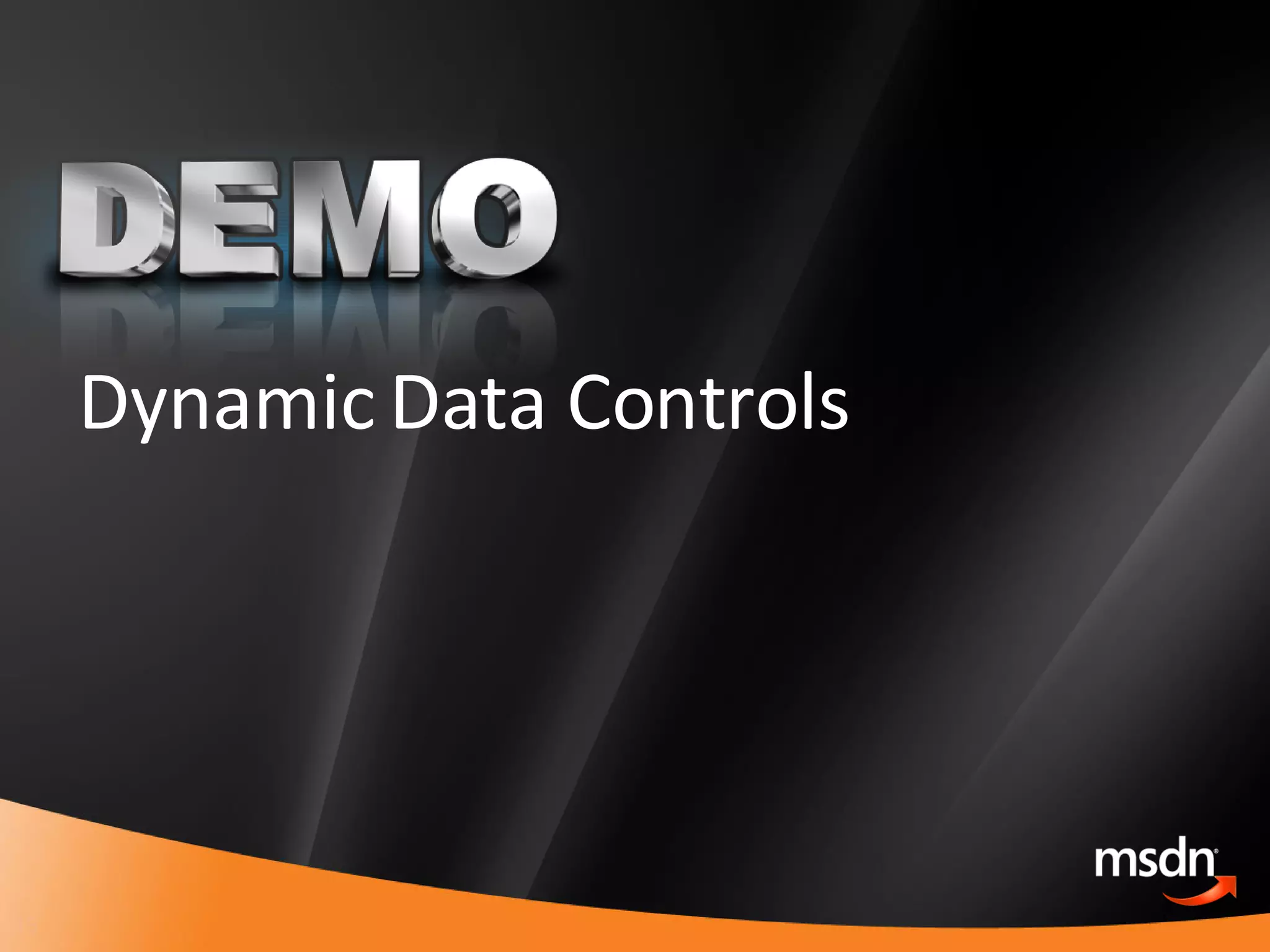 Dynamic Data Controls 