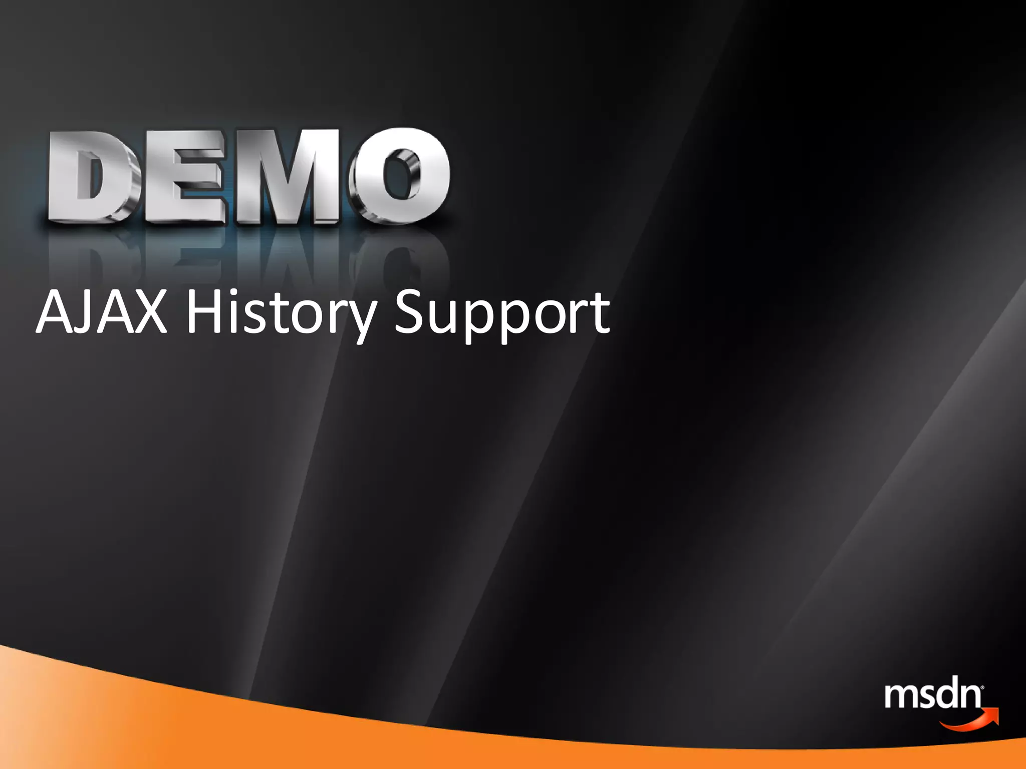 AJAX History Support 