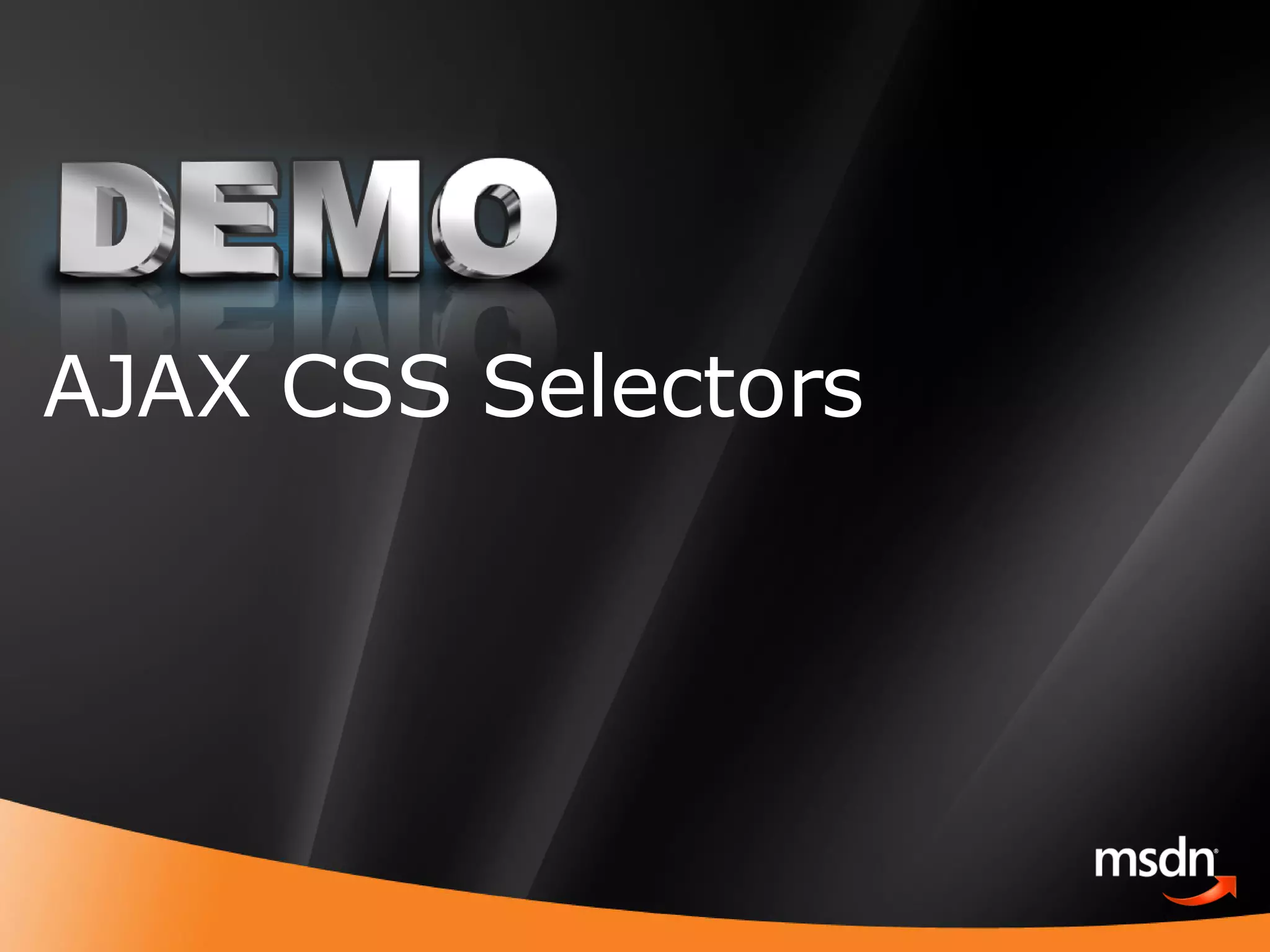 AJAX CSS Selectors 