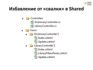 Избавление от «свалки» в Shared