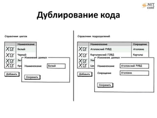 Дублирование кода