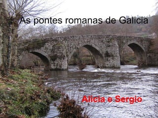 As pontes romanas de Galicia




             Alicia e Sergio
 